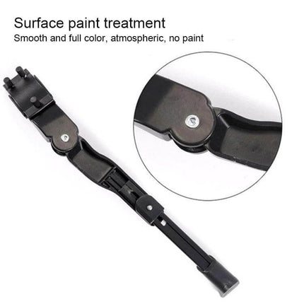 26 Inch Aluminum Alloy Bike Parking Foot Support Stable black adjustable 35-40cm garage driveway bike kickstand 310g corrosion-resistant aluminum