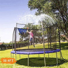 Garden Trampoline Water Sprinkler System for Summer Fun