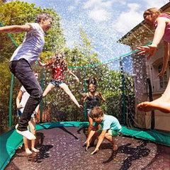 Garden Trampoline Water Sprinkler System for Summer Fun