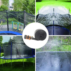 Garden Trampoline Water Sprinkler System for Summer Fun