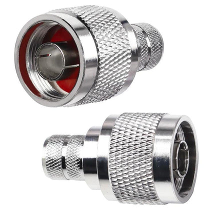 N Type Low Loss RF Coaxial Connectors for Various Cables - 50Ω nickel-plated adapter for antenna and signal transmission up to 6GHz