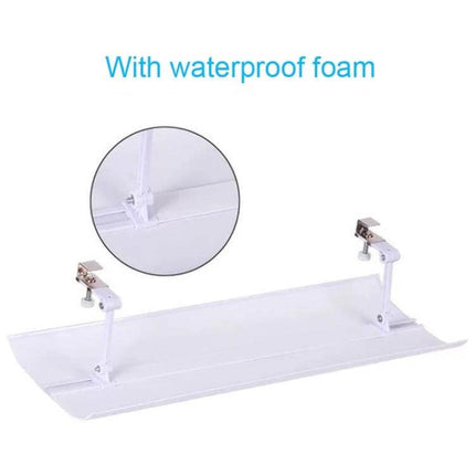 Central Air Conditioning Wind Deflector Shield Gentle Breeze adjustable white deflector with waterproof foam and universal clips for living rooms and offices