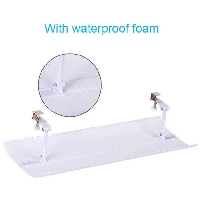 Central Air Conditioning Wind Deflector Shield Gentle Breeze adjustable white deflector with waterproof foam and universal clips for living rooms and offices