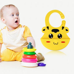 Silicone Waterproof Feeding Bib for Babies and Toddlers