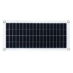 Waveshare 10W Semi-Flexible Solar Panel for Outdoor Charging - slim polysilicon panel with mounting holes for camping and USB device charging