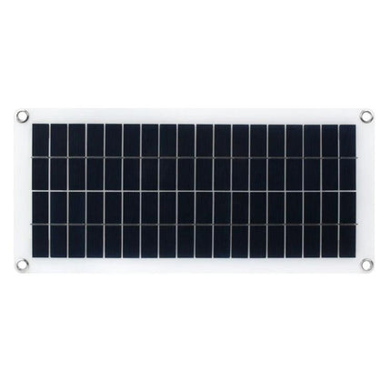 Waveshare 10W Semi-Flexible Solar Panel for Outdoor Charging - slim polysilicon panel with mounting holes for camping and USB device charging