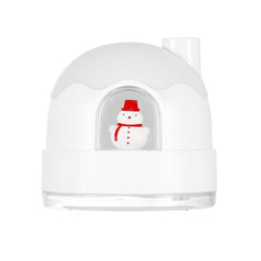 Cute Snowman USB Humidifier with Night Light - Mini Silent Atomizer for Desktop Use