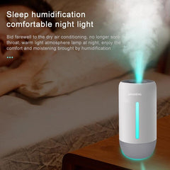 Mini USB Humidifier with Colorful Night Light - Silent Aromatherapy Diffuser for Home and Car