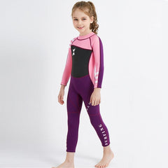 Children's One-Piece Neoprene Diving Suit - Warm Snorkeling & Surfing Swimsuit with Anti-Jellyfish Protection