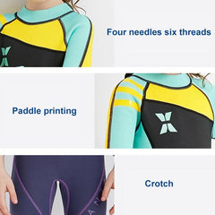 Children's One-Piece Neoprene Diving Suit - Warm Snorkeling & Surfing Swimsuit with Anti-Jellyfish Protection