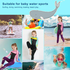 Traje de buceo para niños DIVE &amp; SAIL WS-18818 Traje de baño de una pieza cálido para hacer esnórquel y surfear antimedusas