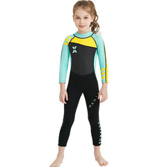 Children's One-Piece Neoprene Diving Suit - Warm Snorkeling & Surfing Swimsuit with Anti-Jellyfish Protection