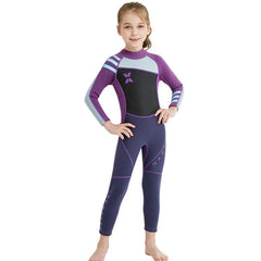 Children's One-Piece Neoprene Diving Suit - Warm Snorkeling & Surfing Swimsuit with Anti-Jellyfish Protection