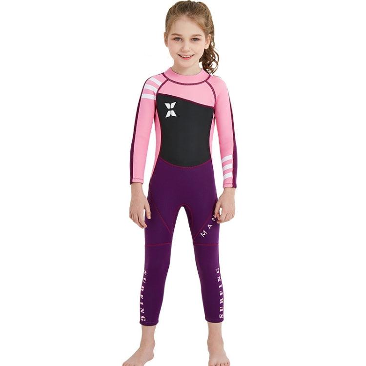 Children's One-Piece Neoprene Diving Suit - Warm Snorkeling & Surfing Swimsuit with Anti-Jellyfish Protection