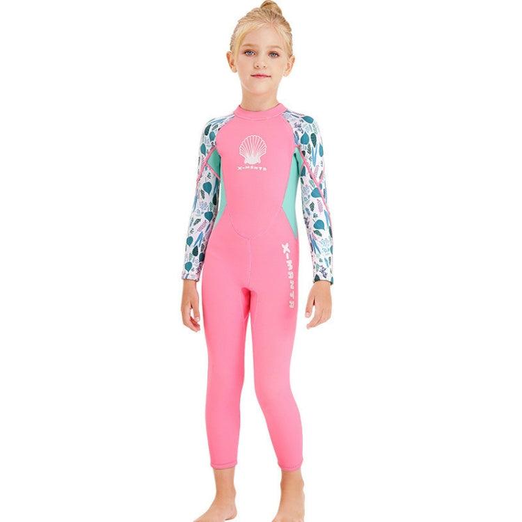 Kids' One-Piece Diving Suit with Shell Pattern - Anti-Jellyfish Snorkeling and Surfing Wetsuit