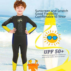 Children's 2.5mm Long-Sleeved Wetsuit - Warm Anti-Jellyfish Snorkeling & Surfing Suit by DIVE & SAIL