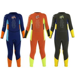 Children's 2.5mm Long-Sleeved Wetsuit - Warm Anti-Jellyfish Snorkeling & Surfing Suit by DIVE & SAIL