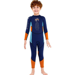 Children's 2.5mm Long-Sleeved Wetsuit - Warm Anti-Jellyfish Snorkeling & Surfing Suit by DIVE & SAIL