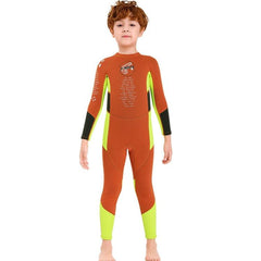 Children's 2.5mm Long-Sleeved Wetsuit - Warm Anti-Jellyfish Snorkeling & Surfing Suit by DIVE & SAIL