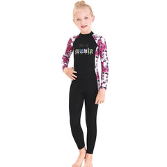 Children's Lightweight Long Sleeve UV Protection Swim Suit for Outdoor Activities