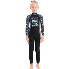 Kids' UV Protection Long Sleeve Quick-Dry Swim Suit for Diving and Water Activities