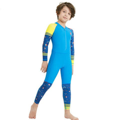 Kids' UV Protection One-Piece Diving Suit - DIVE & SAIL LS-18822