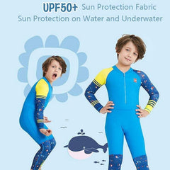 Kids' UV Protection One-Piece Diving Suit - DIVE & SAIL LS-18822