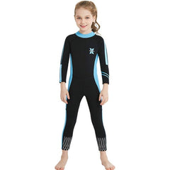 Combinaison de plongée pour enfants DIVE &amp; SAIL 2,5 mm Combinaison de plongée en apnée chaude une pièce Maillot de bain à la dérive avec protection solaire