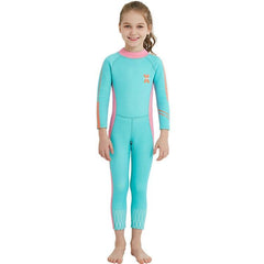 Combinaison de plongée pour enfants DIVE &amp; SAIL 2,5 mm Combinaison de plongée en apnée chaude une pièce Maillot de bain à la dérive avec protection solaire