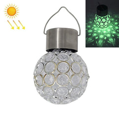 Set of 2 Solar Hollow Ball Pendant Lights for Garden Decoration