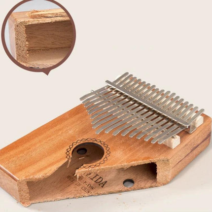 Compact Kalimba for Everyday Music Enjoyment at Home - mahogany thumb piano with metal tines, compact portable design for casual practice and teaching kids