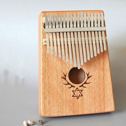 Compact Kalimba for Everyday Music Enjoyment at Home - portable mahogany thumb piano with resonant tines, simple design for casual practice and teaching kids
