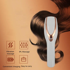 Vibrating Scalp Massager Comb with Color Therapy for Hair Loss Prevention and Relaxation