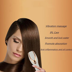 Vibrating Scalp Massager Comb with Color Therapy for Hair Loss Prevention and Relaxation