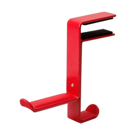 Under Desk Metal Headphone Hook For Desk Organization And Storage red metal clamp headphone holder for desk