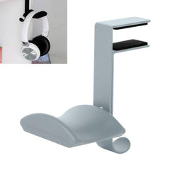 Desktop Headset Storage Hanger with PU Cushion and Anti-Drop Design