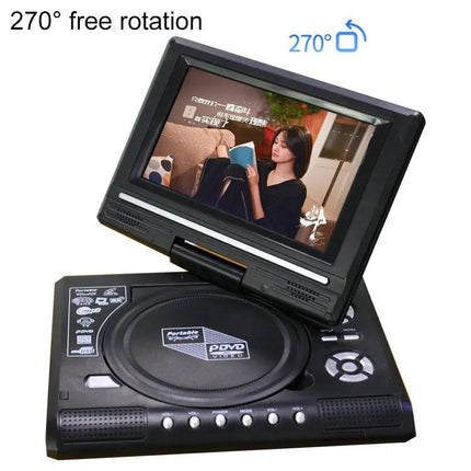 Compact 7.8-Inch Portable DVD Player with TV and USB Support