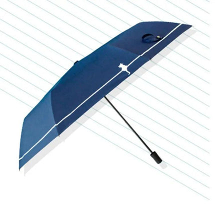 Black Dual-Use Sun and Rain Umbrella for Everyday Protection