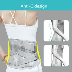 Breathable Steel Plate Medical Waist Support Belt for Lumbar Relief