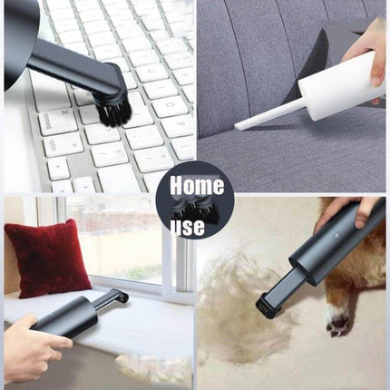 Creative Mini Handheld Vacuum Cleaner USB Charging for Quick Cleanups compact USB-charged vacuum for desks, cars, cushions — 356 g, 65x185 mm quick cleanup