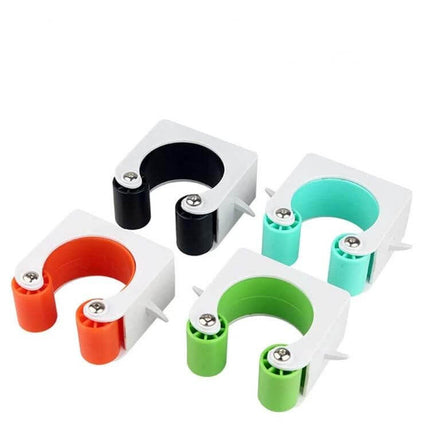 Bicycle Parking Buckle Wall Mount For Safe Bike Parking - PV polycarbonate wall mount in black, teal, red and green for space-saving indoor bike storage