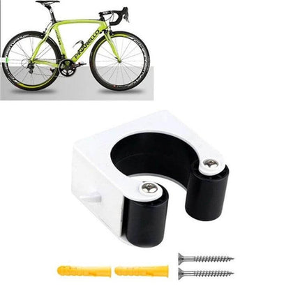 Bicycle Parking Buckle Wall Mount For Safe Bike Parking PV polycarbonate white wall-mounted bike holder with screws and anchors
