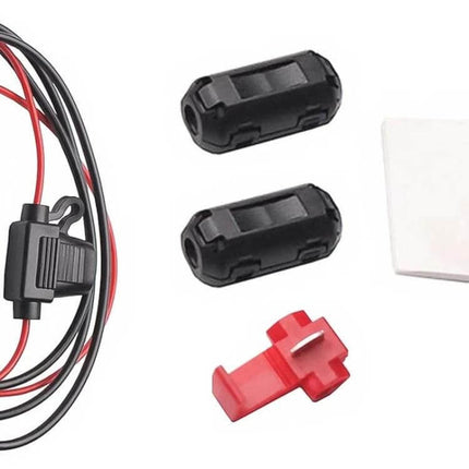 Cheyoule Universal Car Antenna for FM AM DAB Signal Amplifier installation cable and ferrite cores with snap-on connector kit