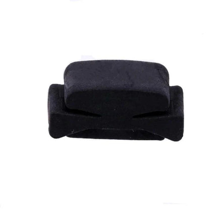 Alice Guitar Pick Clip for Everyday Music Practice Sessions - black rubber pick holder attached to strap or belt