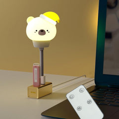 Cute LED USB Night Lamp for Bedroom - Eye Protection Bedside Light with Remote Control