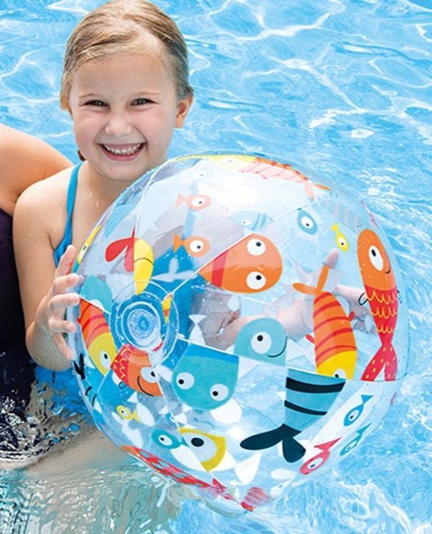 Colorful Inflatable Beach Balls for Kids - Early Education Swimming and Water Play Toys