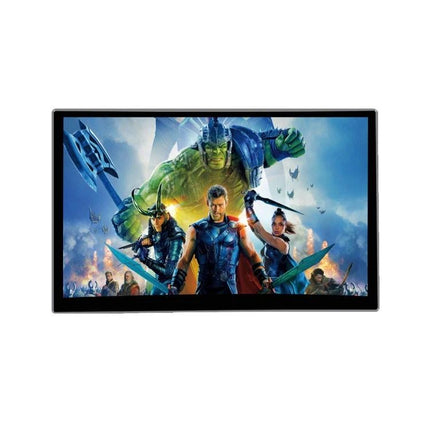 12-Inch Curved Screen Magnifier for Easy Mobile Viewing showing phone video playback with curved frame to reduce eye strain