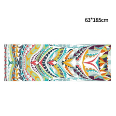 Eco-Friendly Portable Yoga Mat Towel with Non-Slip Design, Size: 185 x 63cm