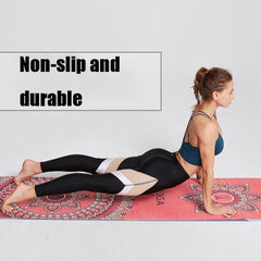 Eco-Friendly Portable Yoga Mat Towel with Non-Slip Design, Size: 185 x 63cm