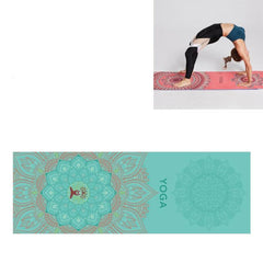 Eco-Friendly Portable Yoga Mat Towel with Non-Slip Design, Size: 185 x 63cm